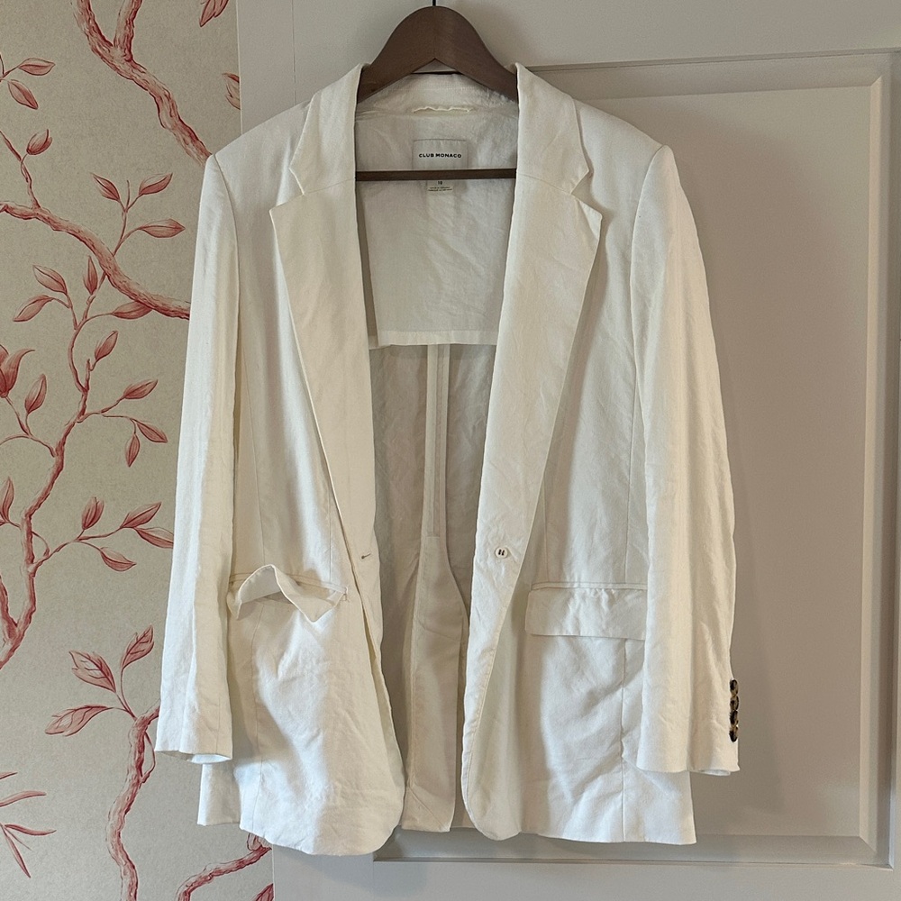 Club Monaco Cream Blazer